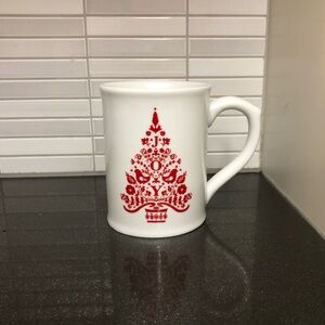Williams Sonoma Winter Joy Christmas tree mug